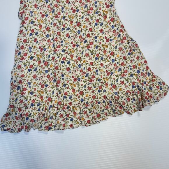 Reformation Paris Mini Dress Women’s 0 Floral Sweetheart Smocked Spring Sorority - Picture 9 of 16